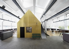 一个新的工作室-德国设计工作室Designliga在慕尼黑为自己翻修旧金属车间成为一个现代化的工作室