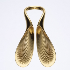 Ross Lovegrove设计的3D打印18克拉金戒指珠宝首饰