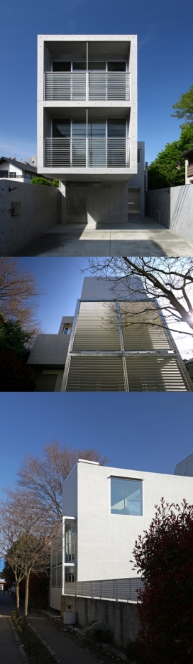 混凝土家园-日本HAKO建筑工作室作品-建筑坐落于东京郊区