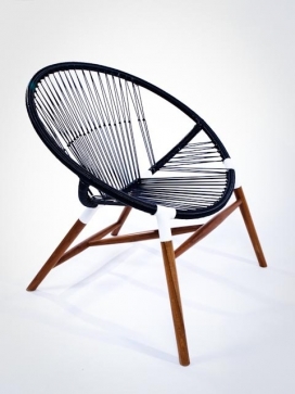 Ikono户外椅子设计-灵感来自于1960年的圆椅子
