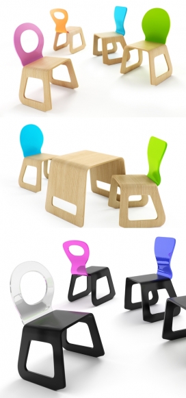 五彩儿童椅