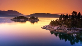 夕阳湖