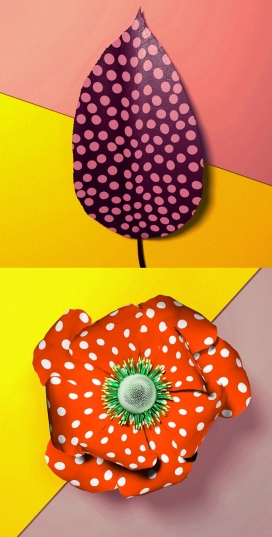 Blossom-花纹波谱艺术花插画