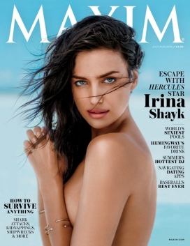 伊琳娜-Maxim杂志七月封面-美诱白色比基尼