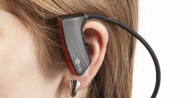 LG HF731无缝蓝牙耳机设计-包括位于在内耳附近的传感器，可用于测量心率和最大摄氧量