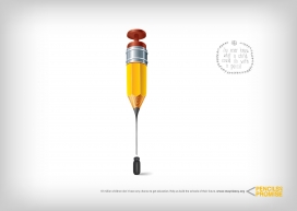 Pencil-西班牙Pencils of Promise无极铅笔平面广告