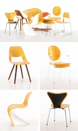 Safety First!-金色橡胶家具椅设计