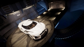 高清晰白色雪铁龙GT概念跑车壁纸下载