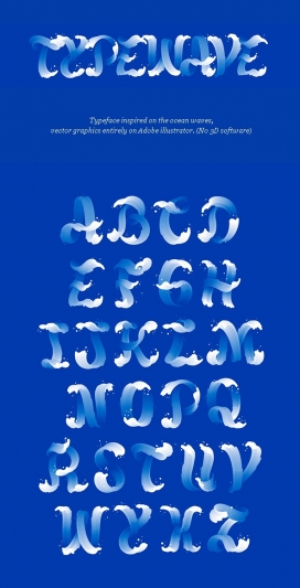 Typewave“浪花”英文字体设计欣赏