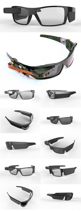 Vuzix M100S可穿戴计算机眼镜设计-在M100是世界上第一个商用的“智能眼镜”
