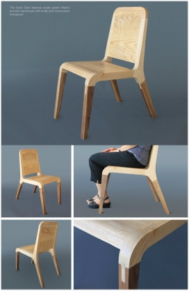 Sock Chair木质嫁接椅