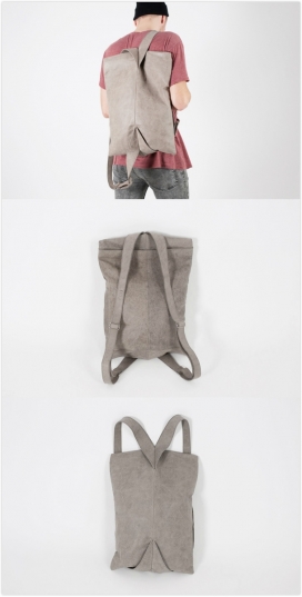 瑞士Manta曼塔现代背包-一个全新的设计-你可以混合起来，穿上它作为一个背包或单肩包，这取决于你如何调整肩带。