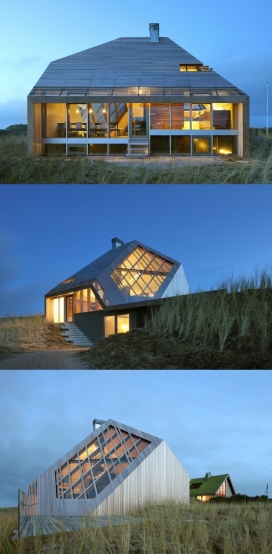 沙丘之家-是一个最低限度的房子，位于荷兰泰尔斯海灵岛，每个空间都有与周围景观独特的连接。