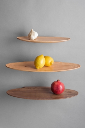 Ellipse Tray-木质水果椭圆盘设计