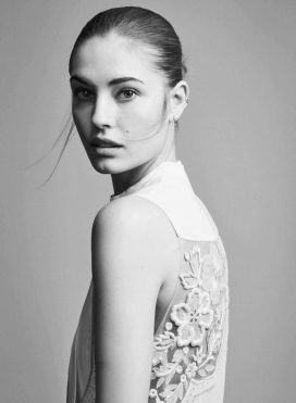 娜嘉・班德-VOGUE时尚西班牙2015年7月-白色的风格纹理人像