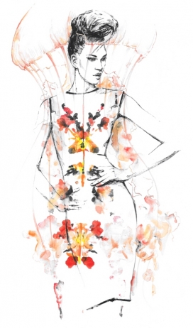 Fashion illustration. Part 5.-时尚女性时装插画设计