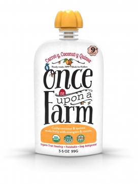 Once Upon A Farm-为婴儿打造的水果蔬菜混合饮料。旨在为婴儿宝宝提供维生素，营养物质和美味食材