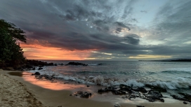 夏威夷哈普那的日落海滩