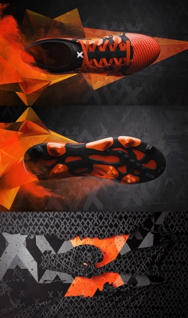 无与伦比的进攻-ADIDAS X 15 + PRIMEKNIT足球运动鞋设计