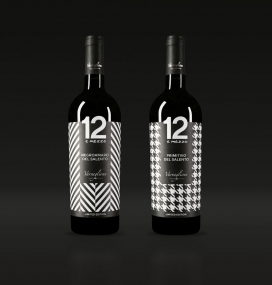 限量版Varvaglione玻璃奶瓶葡萄酒香槟包装设计-一个独特的包装，灵感来自伟大的意大利时尚瓶子留下深刻的印象。