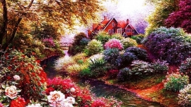 美丽的花溪房子