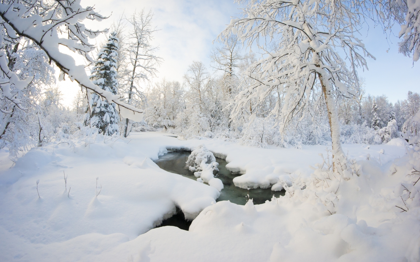 高清晰唯美冬季雪景自然景色壁纸下载