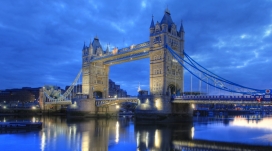 伦敦塔桥夜景壁纸