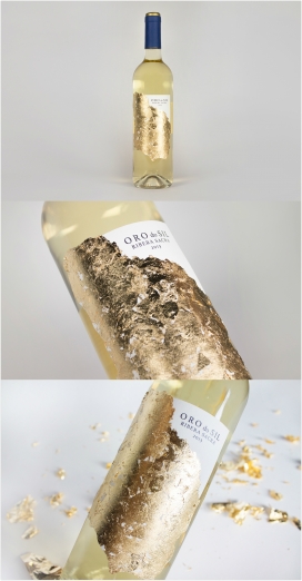 Oro do Sil-金箔风香槟酒包装设计