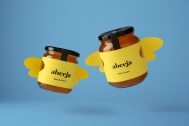 Abeeja会飞的瓶子-柠檬味蜂蜜包装设计