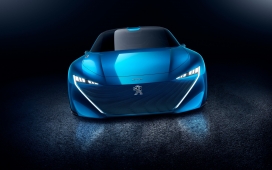 高清晰2017蓝色标致2017年标致instinct概念车设计