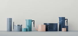 柱形线茶杯设计-灵感来自新海洋色彩，经典丹麦现代的设计