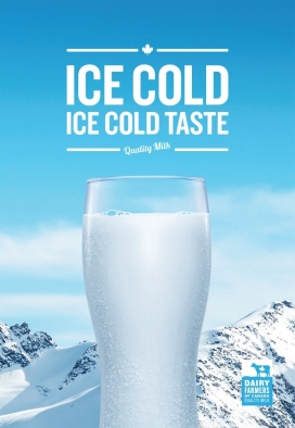 冰寒味加拿大奶农平面广告