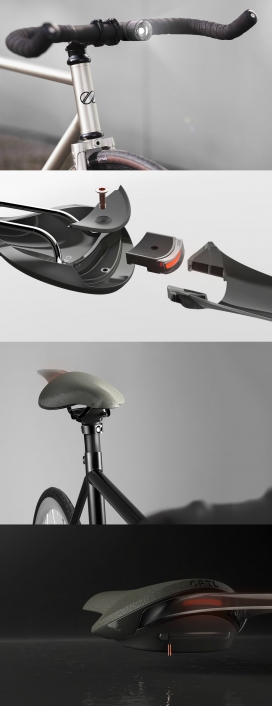 CPTL bike system-自行车零配件设计-一个重量轻、防盗、方便、美观的解决方案