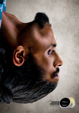 你的创意护发胡子-Mandevu Beard Care胡须护理产品创意广告设计