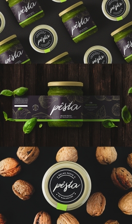 Pêsta-香蒜酱包装设计-一种具富有表现力味道的调味品