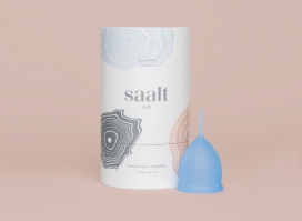 Saalt-一款令人耳目的女性月经杯，选择更中性的配色方案和精致而现代的印刷术