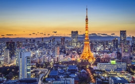 高清晰东京埃菲尔铁塔壁纸