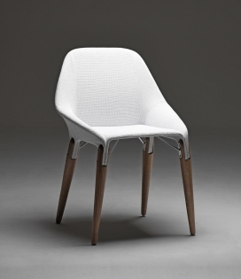 Delta Zientte-皮革麻布椅子