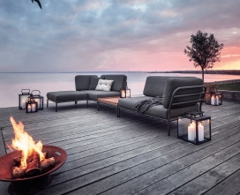 丹麦设计师Henrik Pedersen为HOUE设计的LEVEL室外休息室，可以创建无限的配置