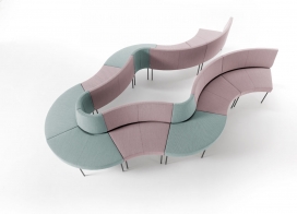 SITIA-可定制环境的概念美学组合沙发家具，为定制提供了无限的可能性