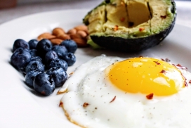 高清晰牛油果蓝莓鸡蛋早餐壁纸