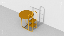 Piscina-边桌家具设计