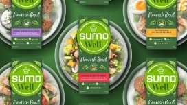 澳大利亚SUMO WELL健康食品品牌-有机风格的图形和个性化的语言