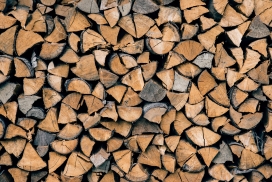 柴火木材堆