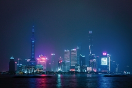 高清晰上海外滩夜景壁纸