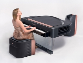 Exxeo-内置电池的碳纤维混合钢琴