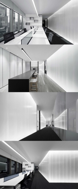 经典时尚的黑白灰空间设计-广州高德置地广场办公室