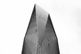 质感金属建筑黑白图
