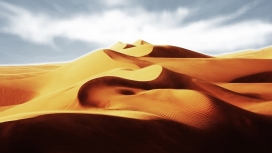 金色山丘沙漠