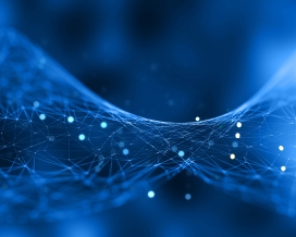 蓝色网状科技的图